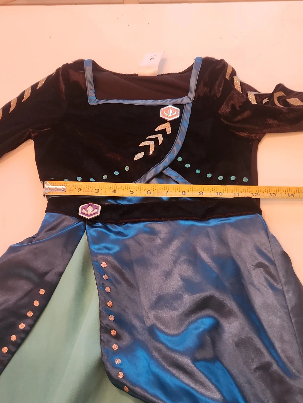 Disney frozen 2 queen Anna Halloween costume Dress Up Dress And Cape 7 8